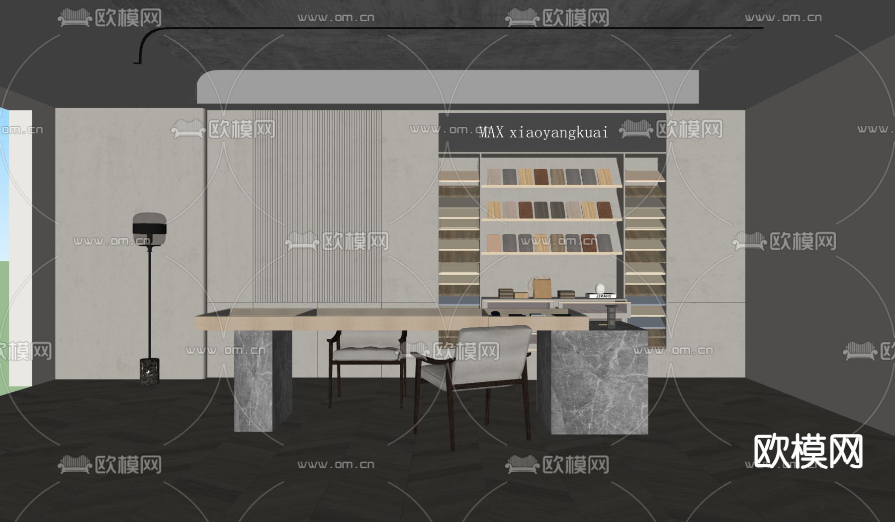 样板专卖店su模型下载（渲染图3）