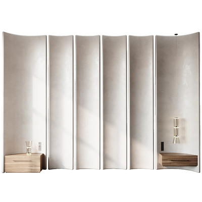 侘寂风背景墙su模型