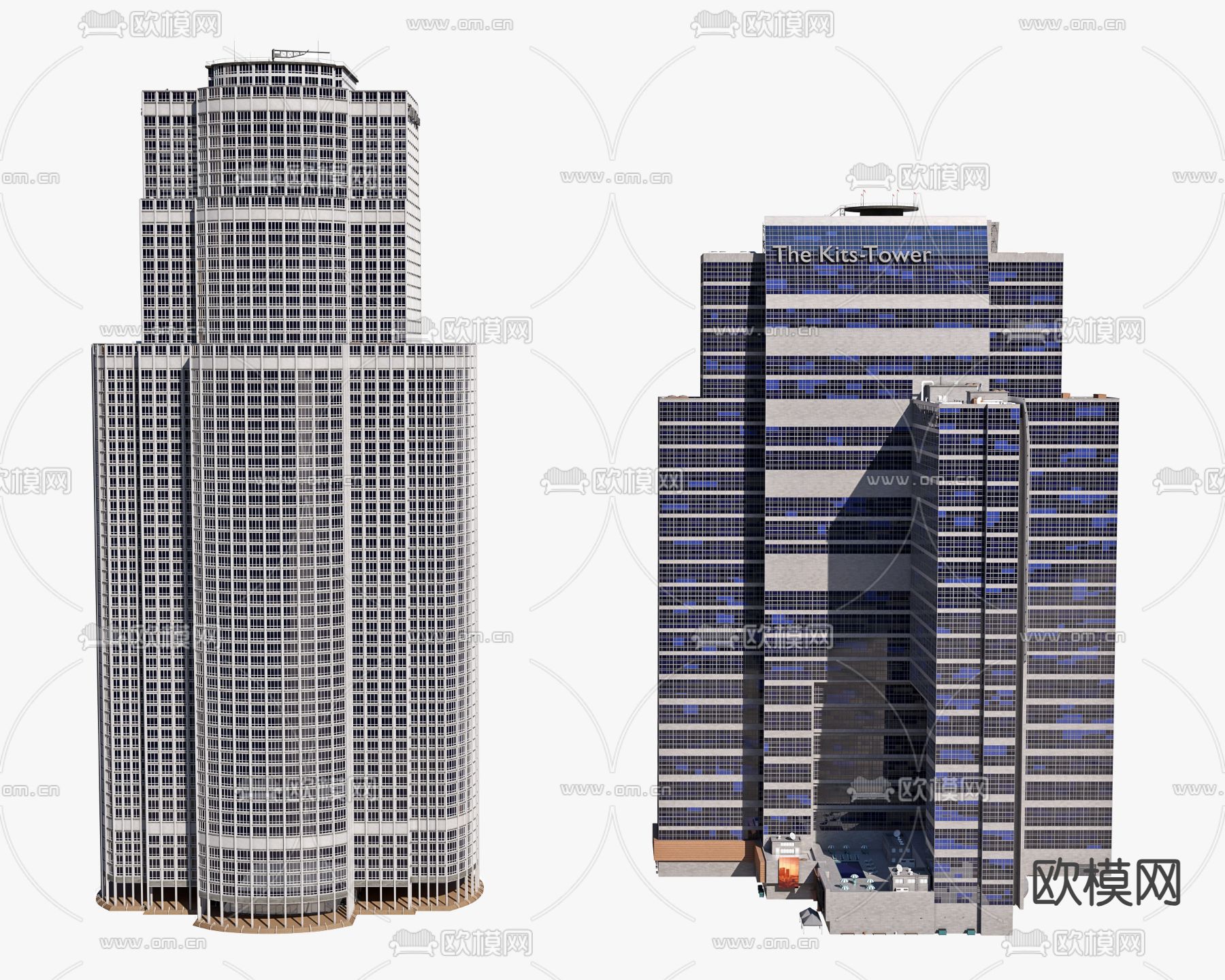 办公楼 商场3d模型下载