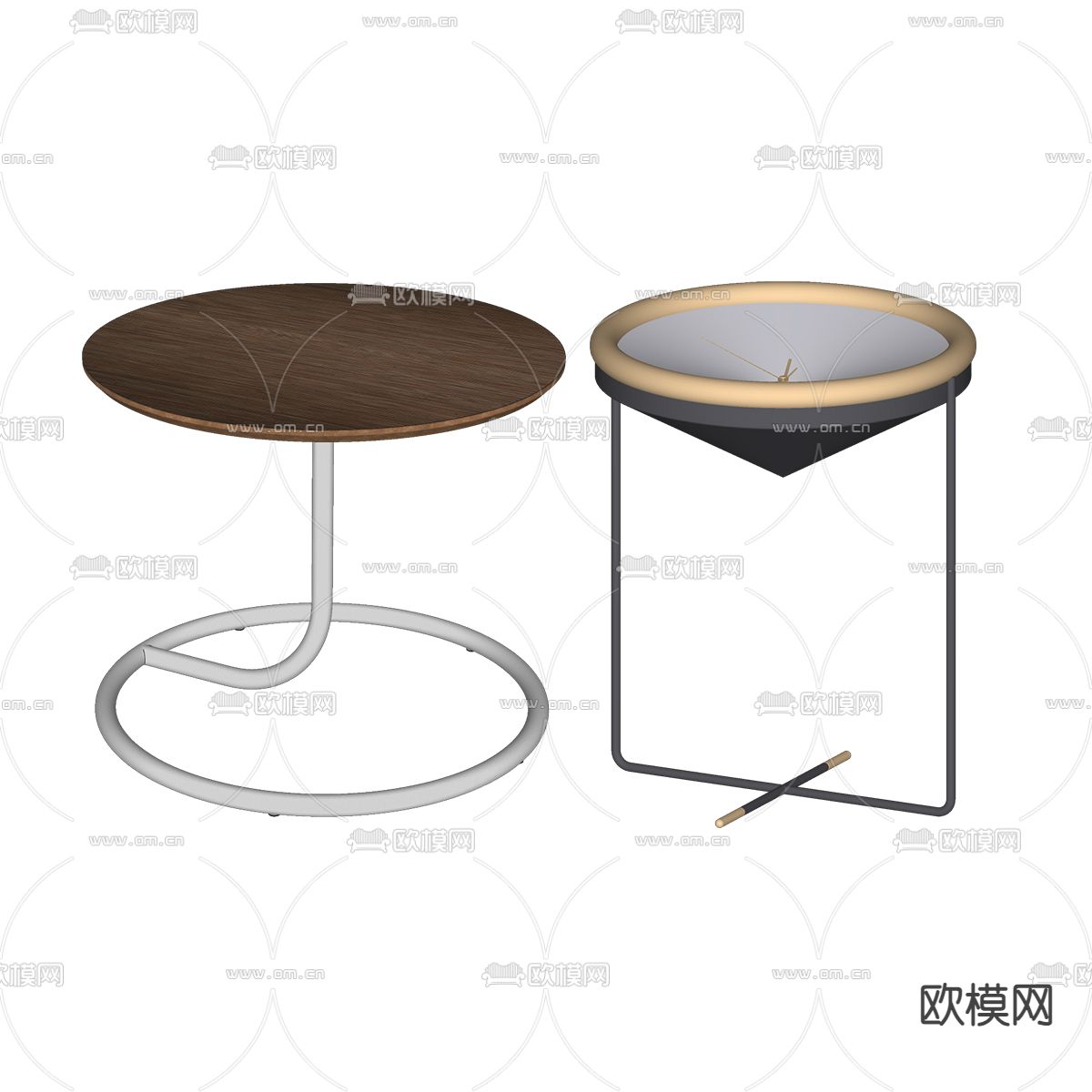 现代边几 角几su模型下载（渲染图2）