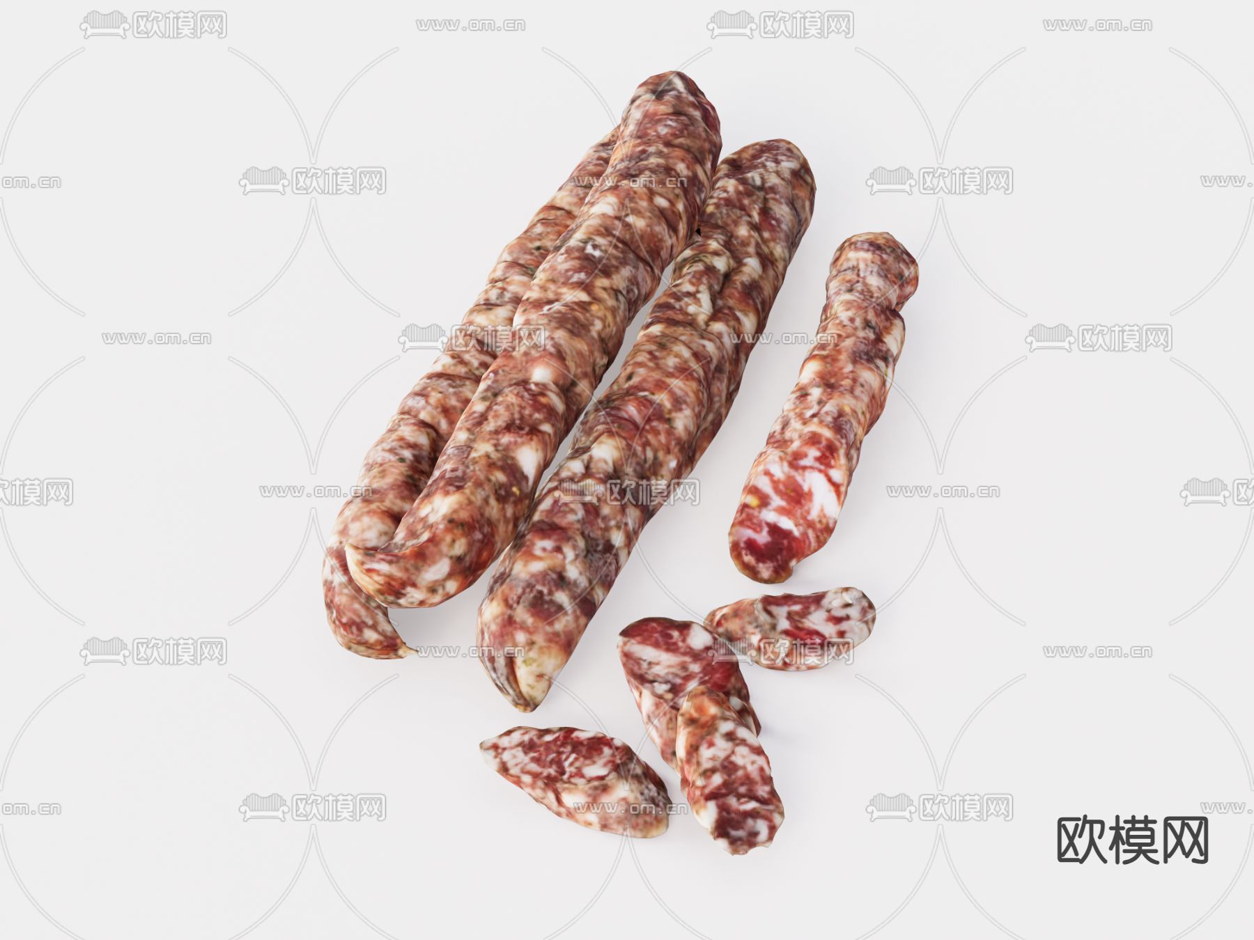 熏制香肠 腊肠su模型下载（渲染图1）
