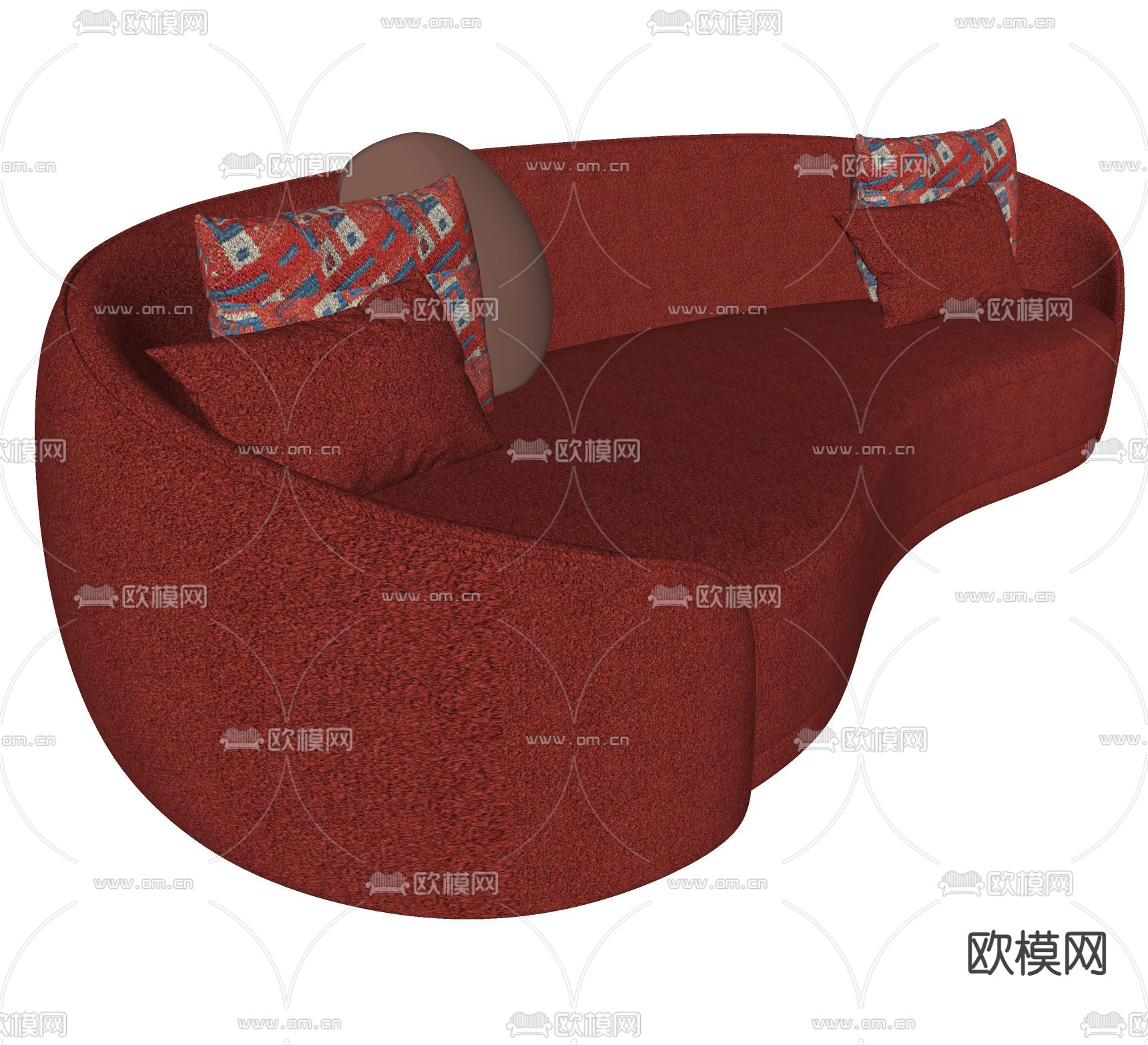 异形沙发su模型下载（渲染图2）