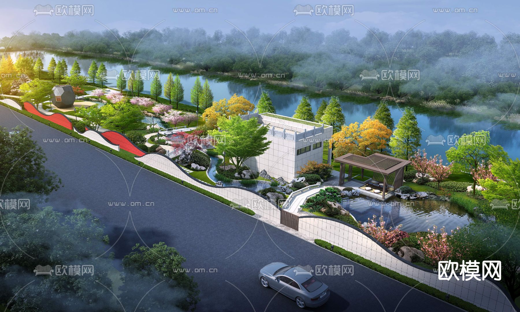 园林景观psd下载