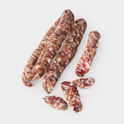  熏制香肠 腊肠su模型 