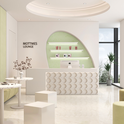  美容院前台su模型 