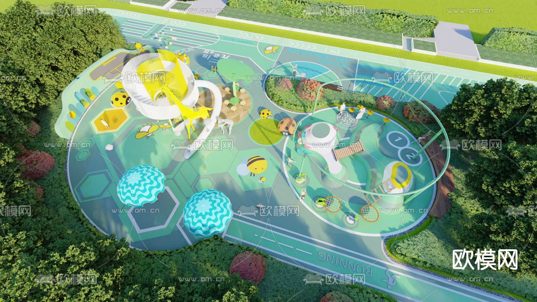主题乐园 儿童乐园su模型