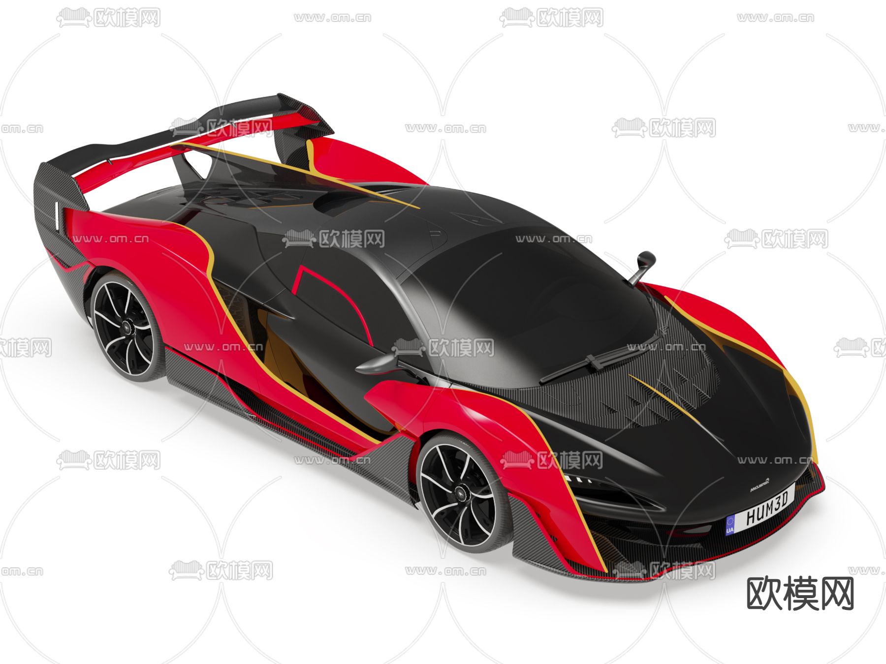 汽车 跑车 超跑3d模型下载（渲染图1）