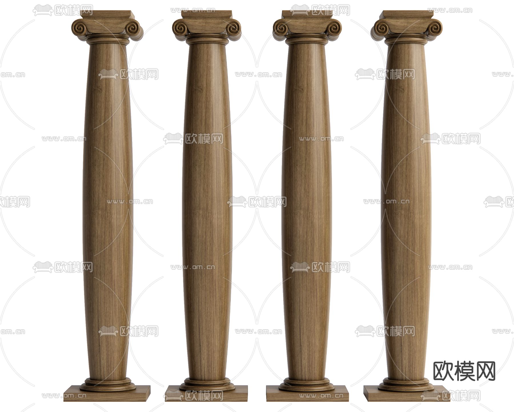 欧式柱子 罗马柱su模型下载（渲染图1）