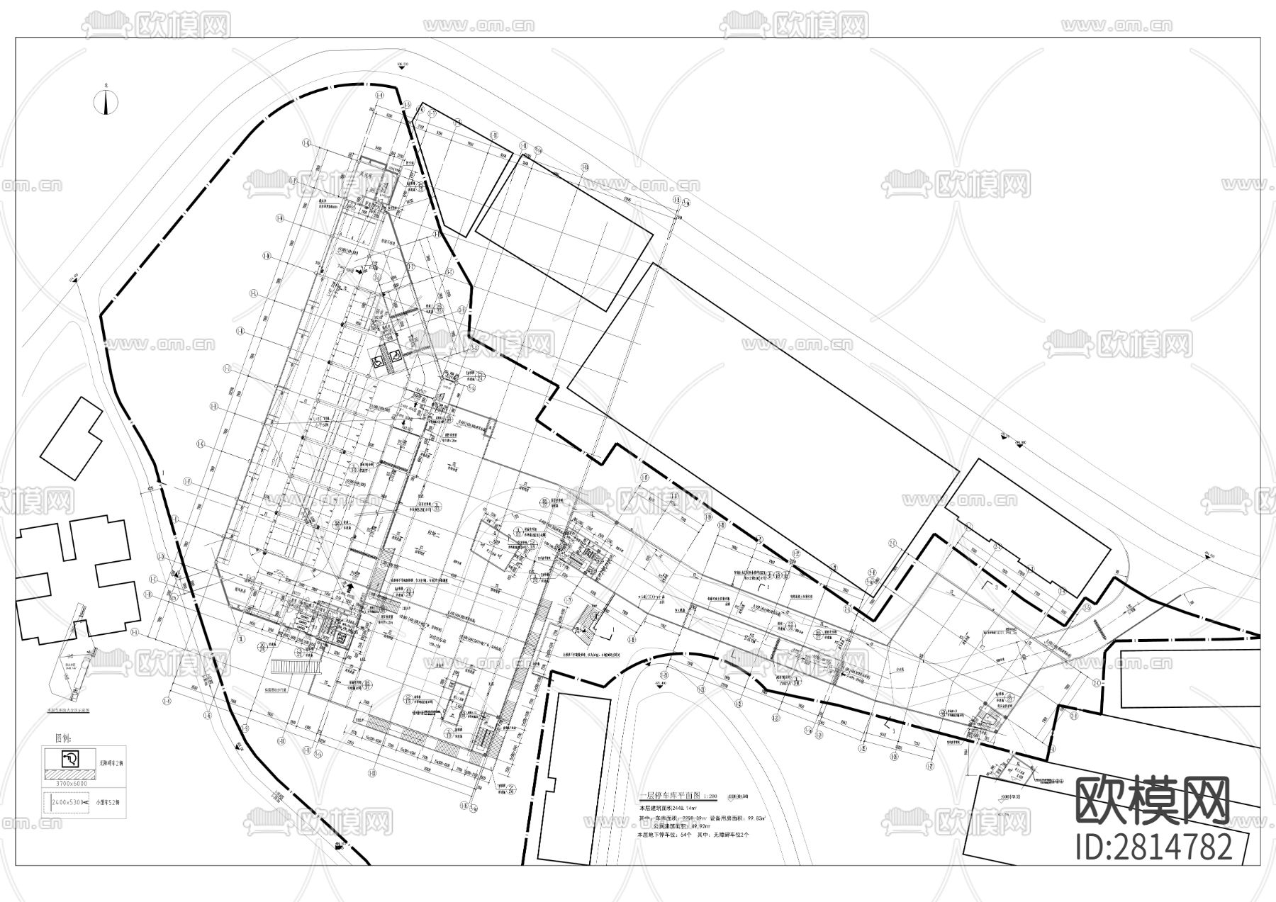 水井湾停车库工程cad施工图下载（渲染图9）