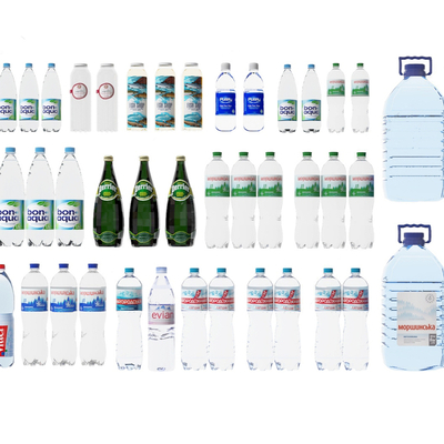  现代饮料 矿泉水瓶su模型 