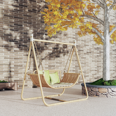  秋千椅子 吊椅su模型 