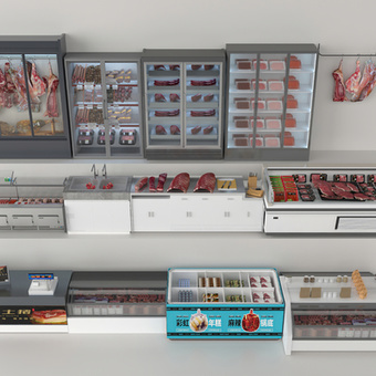 猪肉专卖店3d模型