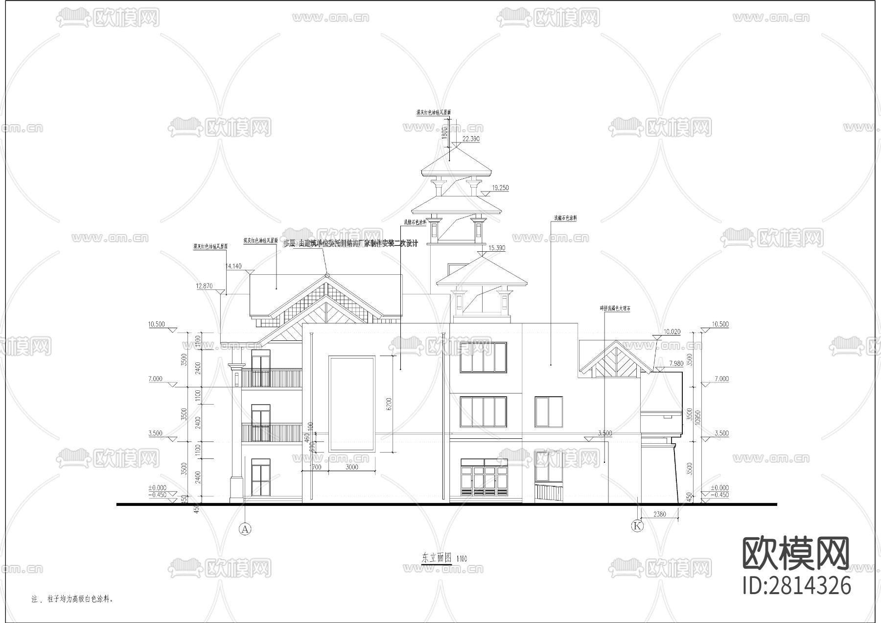 幼儿园cad建筑图下载（渲染图7）