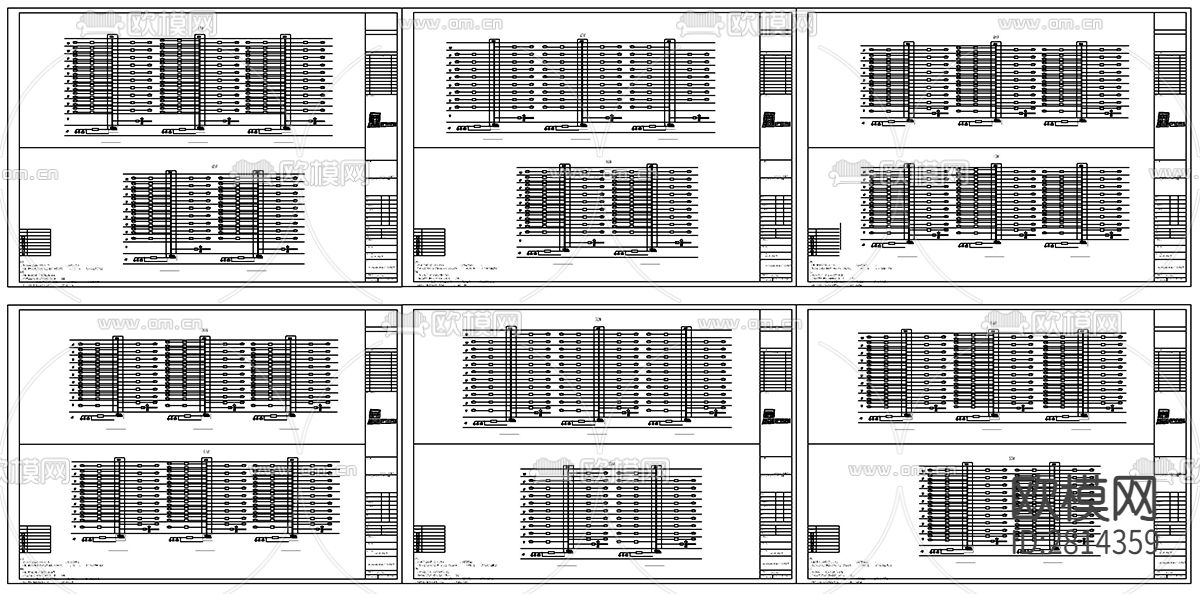小区弱电cad施工图下载（渲染图3）