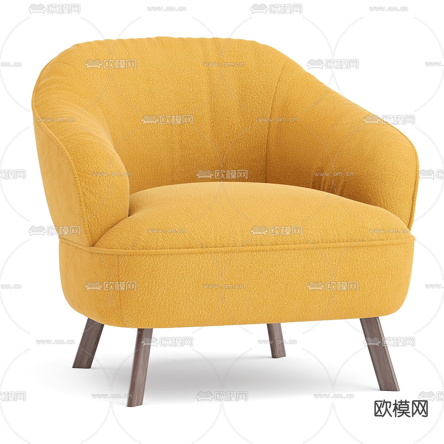 单人沙发 休闲沙发3d模型下载