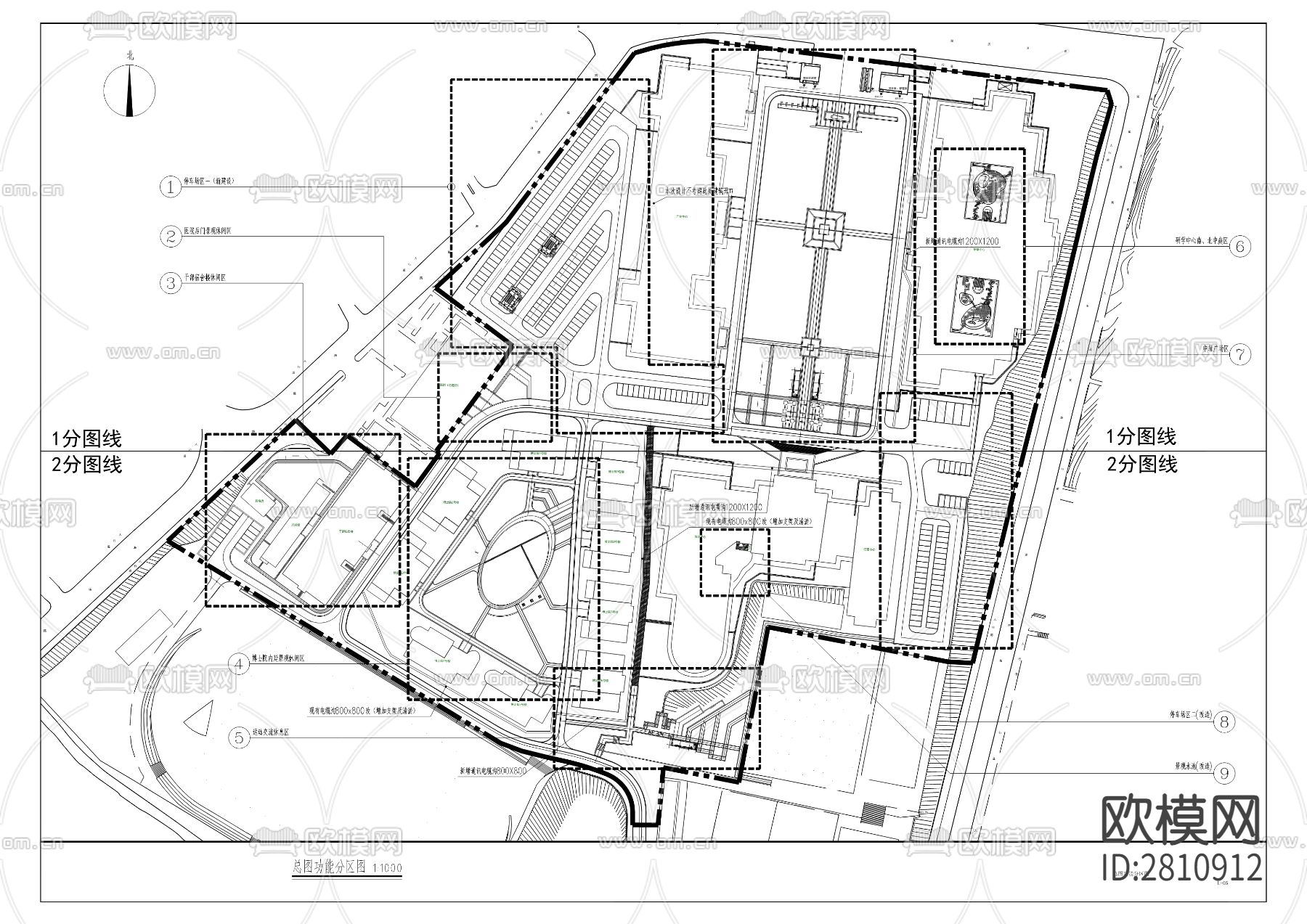 法治科技园—外立面和室外环境CAD施工图下载（渲染图8）