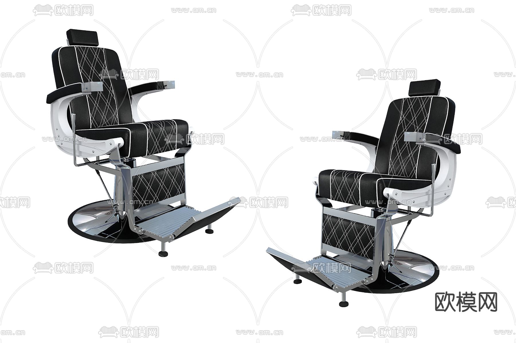 理发椅3d模型下载