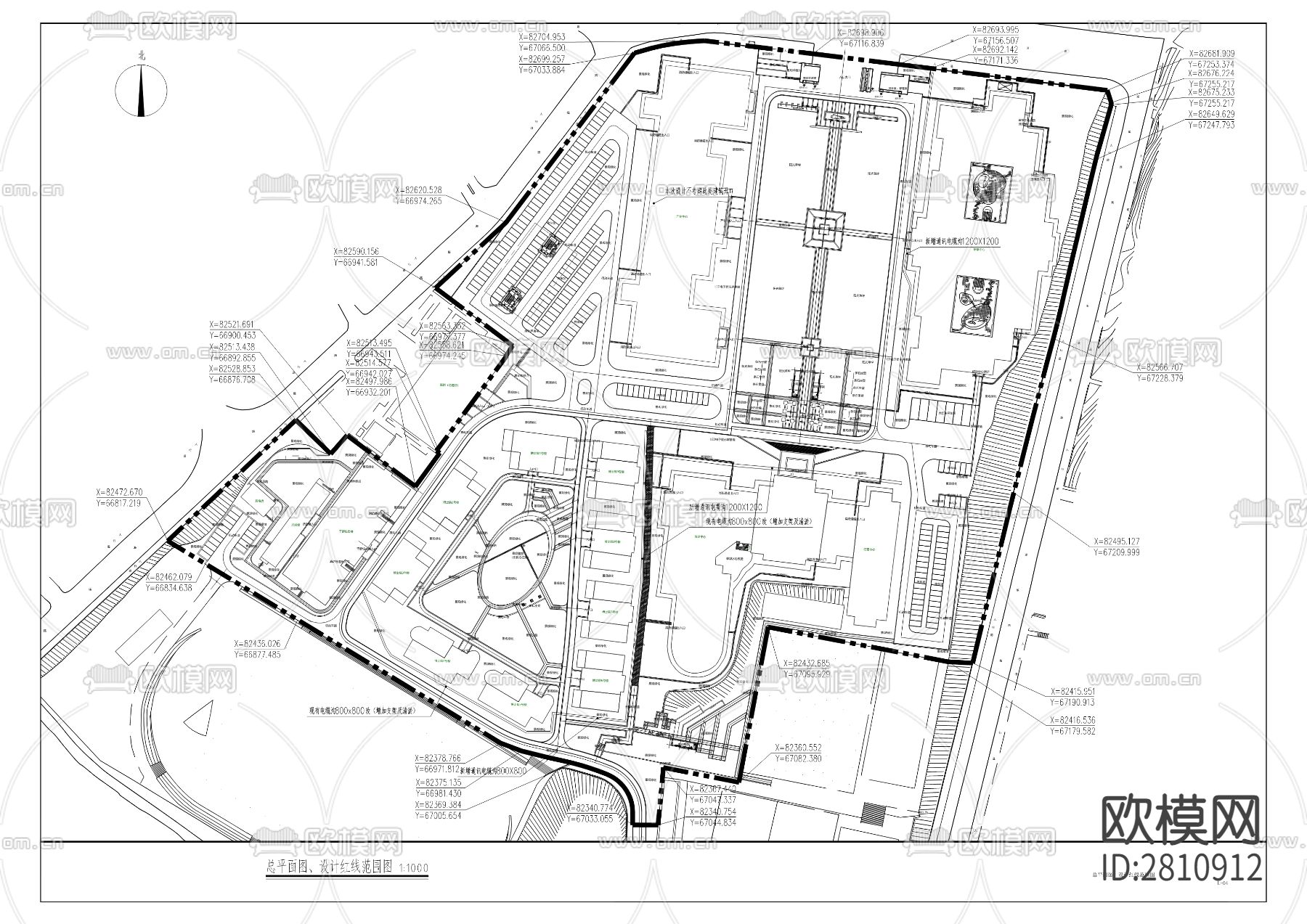 法治科技园—外立面和室外环境CAD施工图下载（渲染图7）