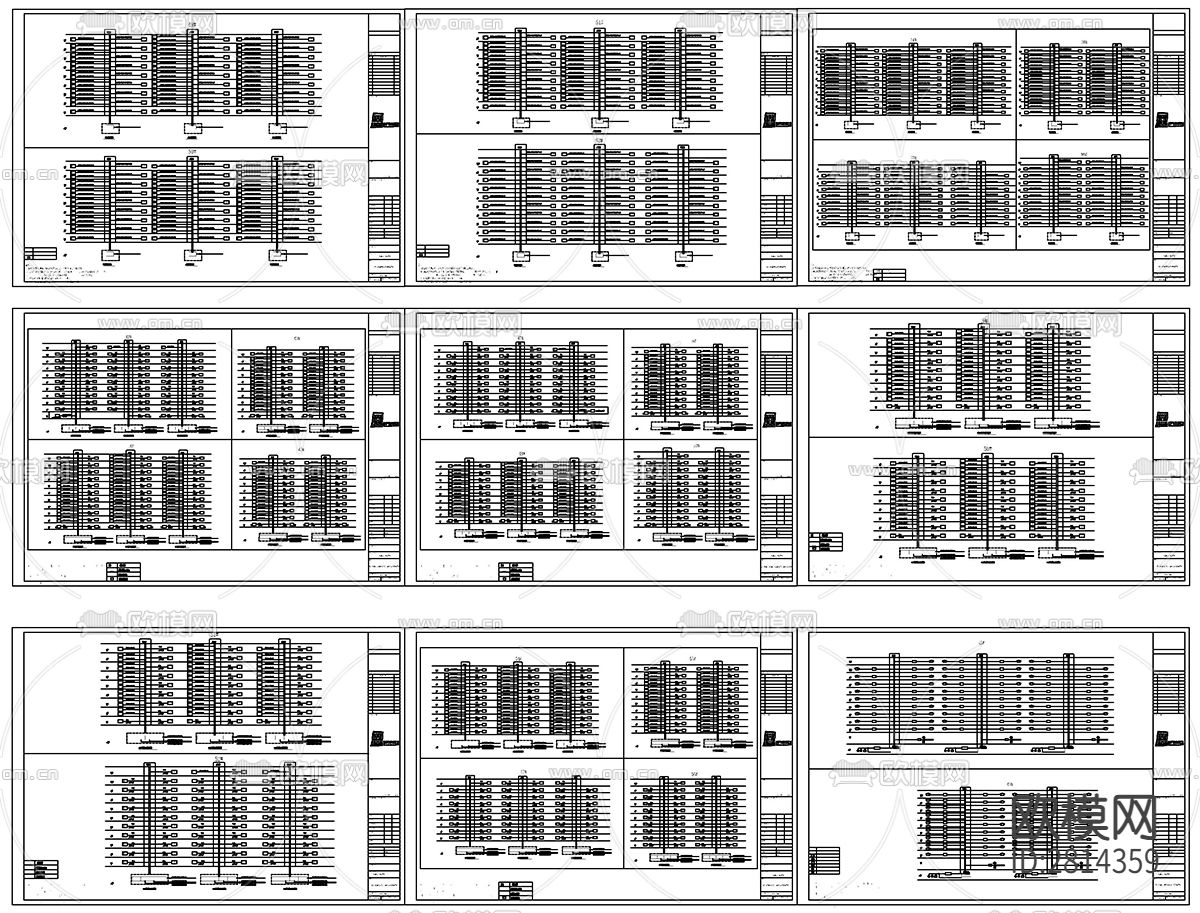 小区弱电cad施工图下载（渲染图2）