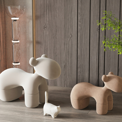  儿童凳 换鞋凳su模型 