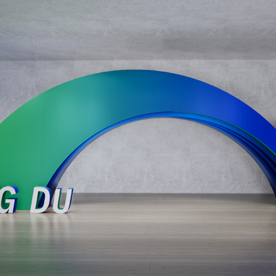 美陈 打卡区su模型