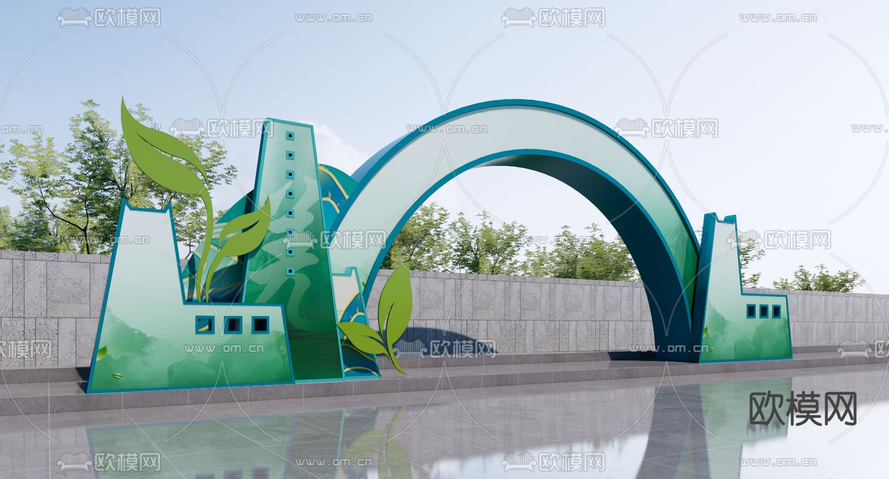 现代美陈su模型