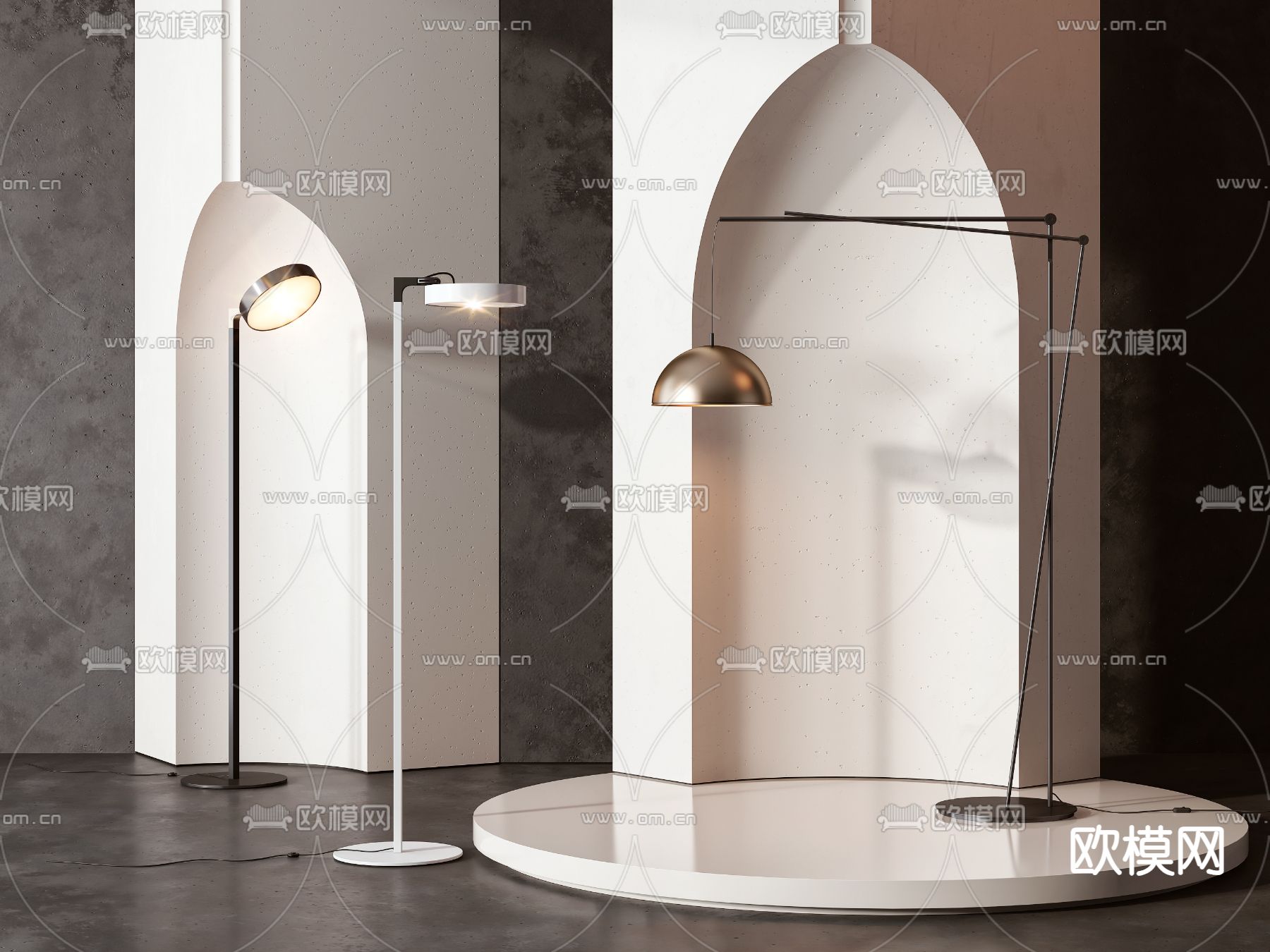 落地灯 钓鱼灯3d模型下载