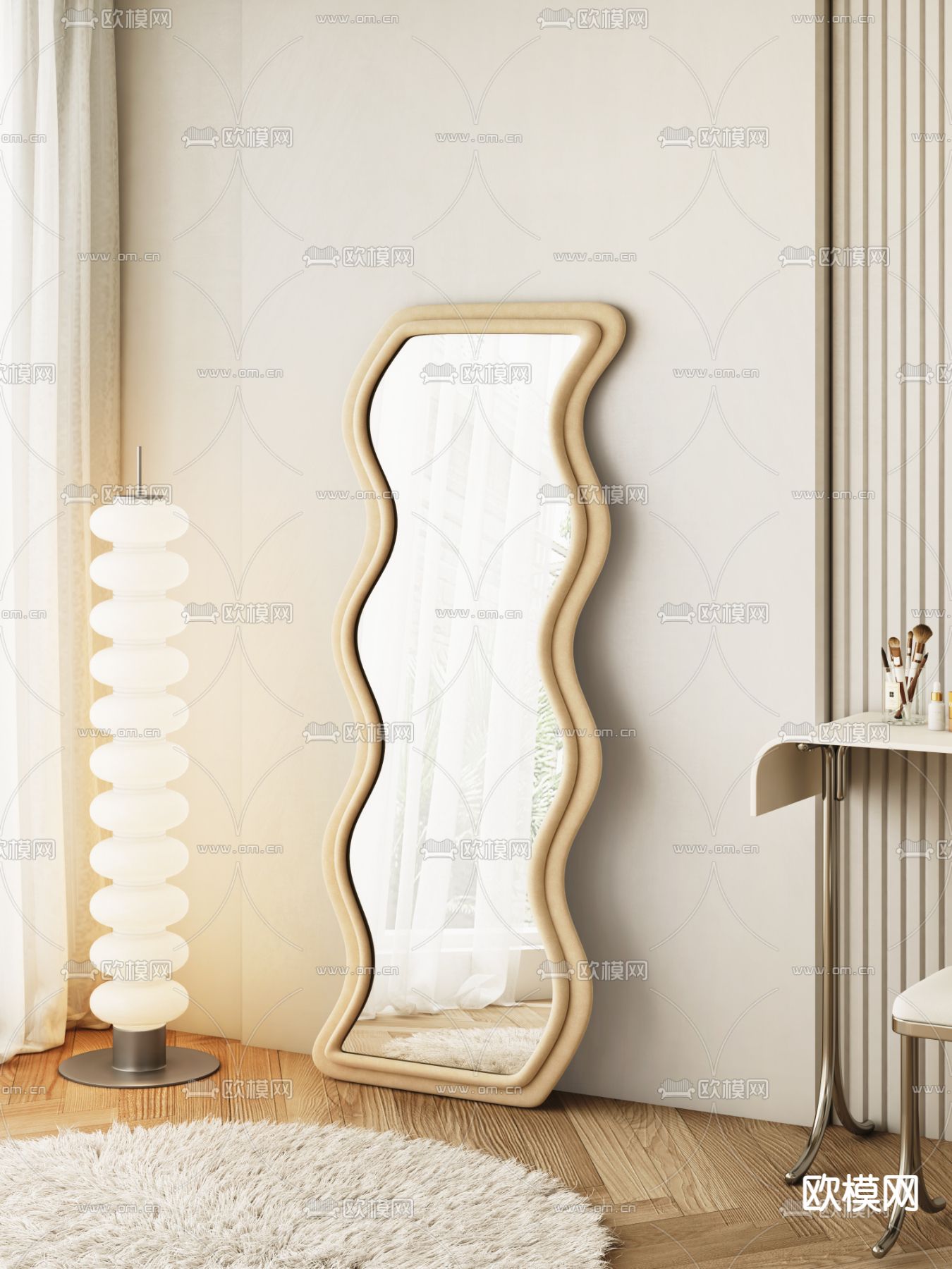 异形镜 全身镜 试衣镜3d模型下载