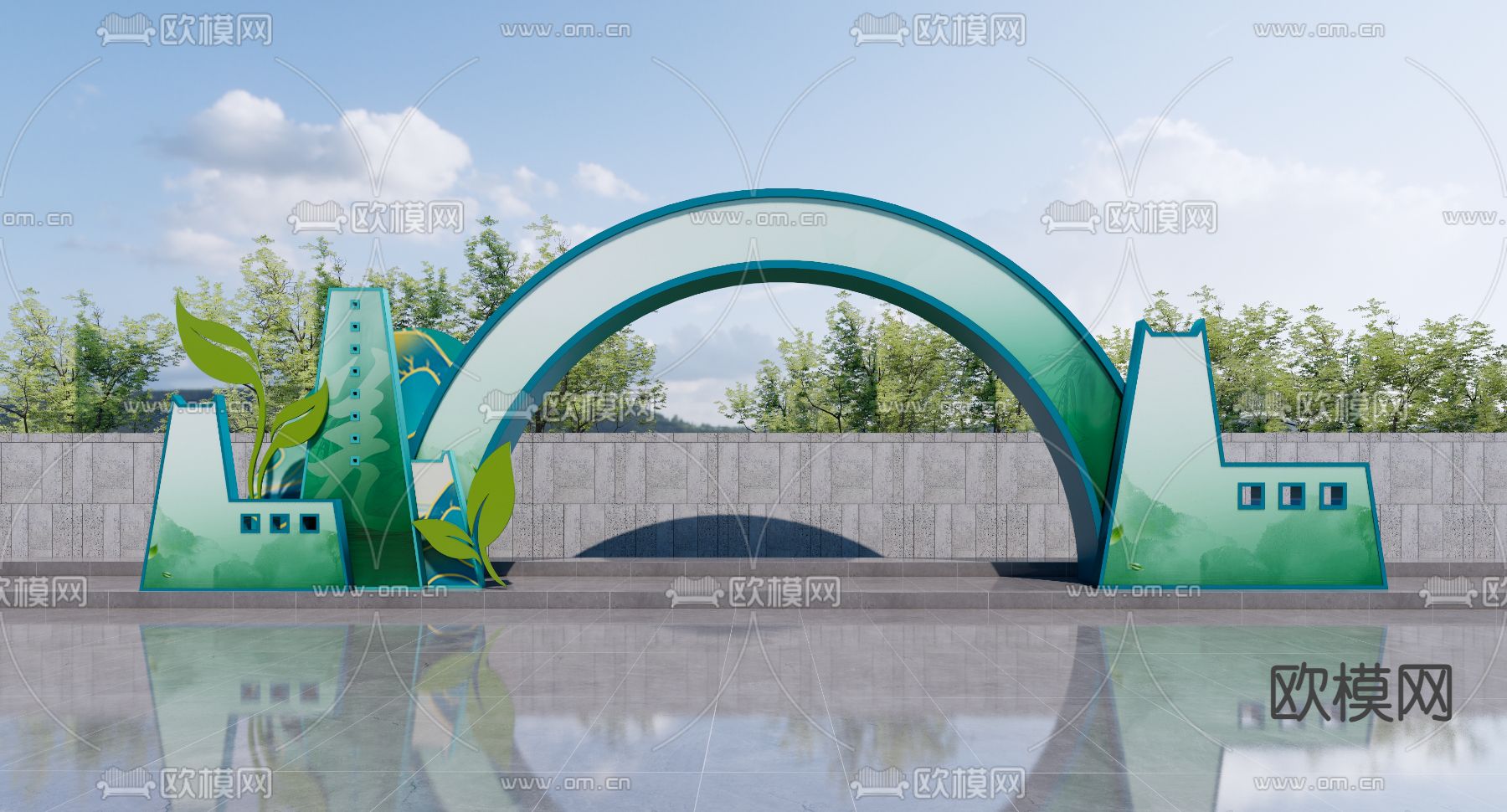 现代美陈su模型