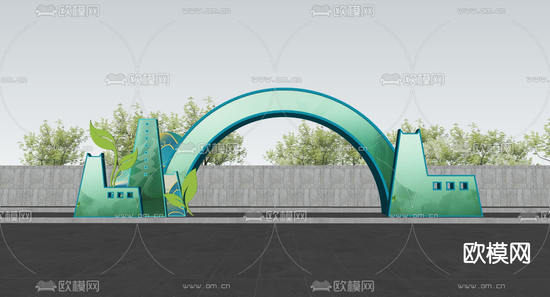 现代美陈su模型