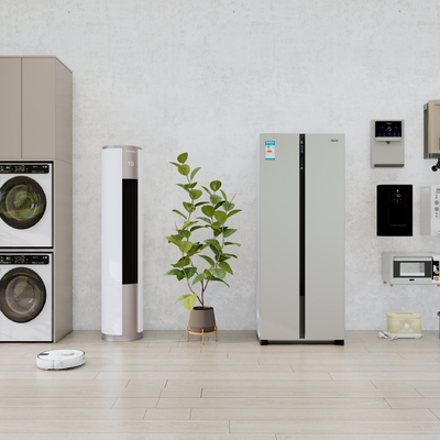  洗衣机 空调 冰箱su模型 