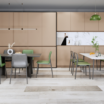  现代餐桌椅su模型 