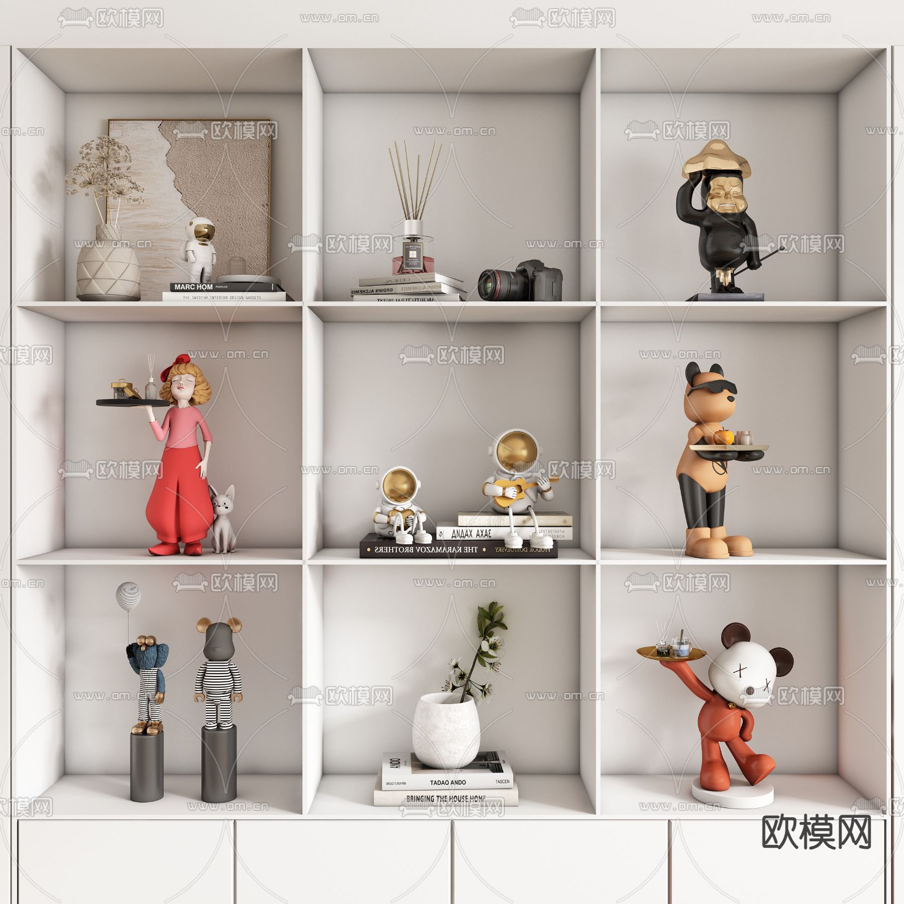 潮玩摆件 卡通玩偶 公仔3d模型下载