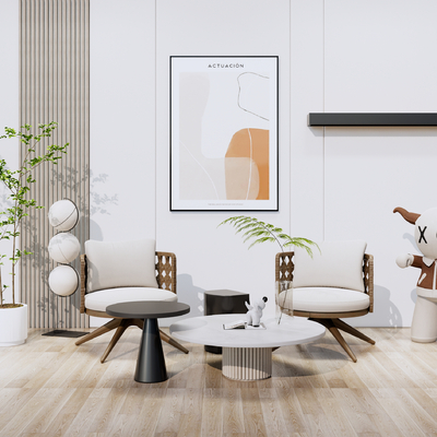 现代休闲椅su模型