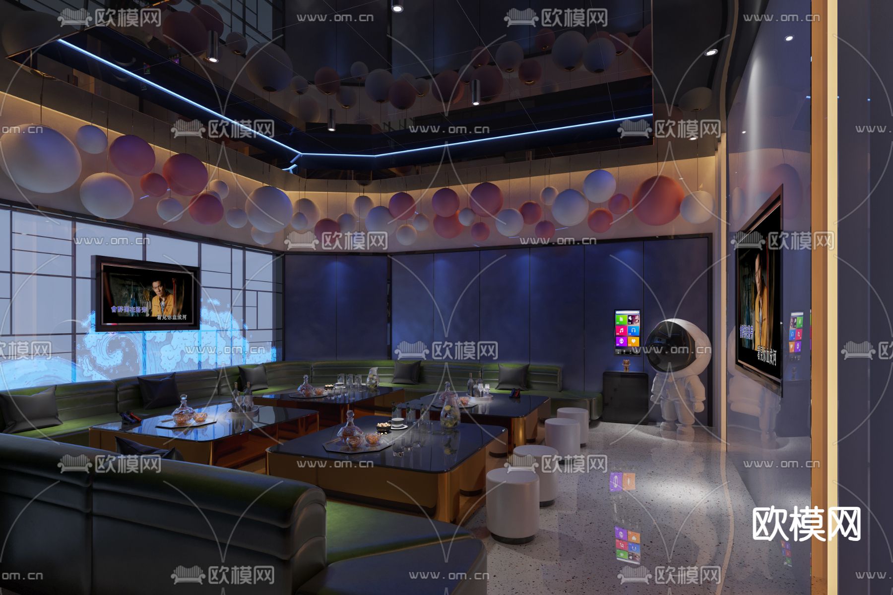 KTV包间 酒吧 夜总会3d模型下载