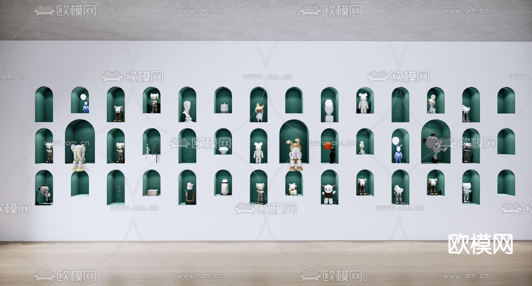 公仔 玩偶摆件su模型