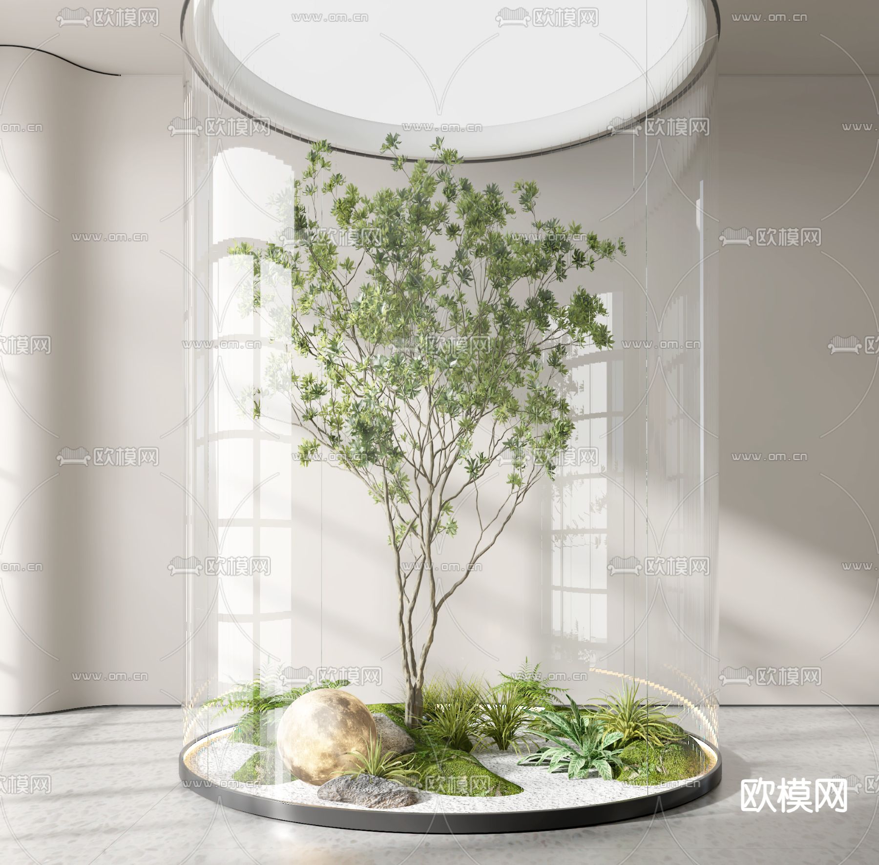 植物堆 绿植造景3d模型下载