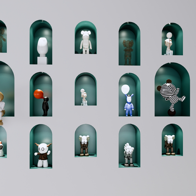 公仔 玩偶摆件su模型