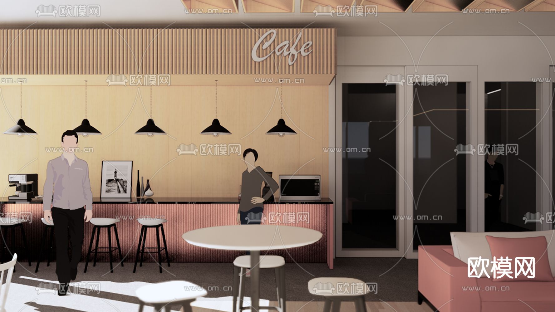 茶水间su模型下载（渲染图1）