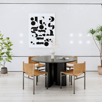  现代餐桌椅su模型 