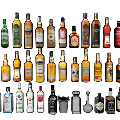  洋酒 威士忌su模型 