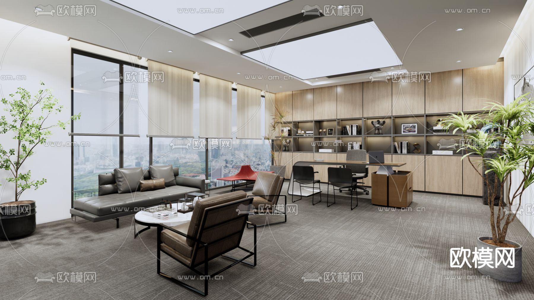 经理办公室su模型