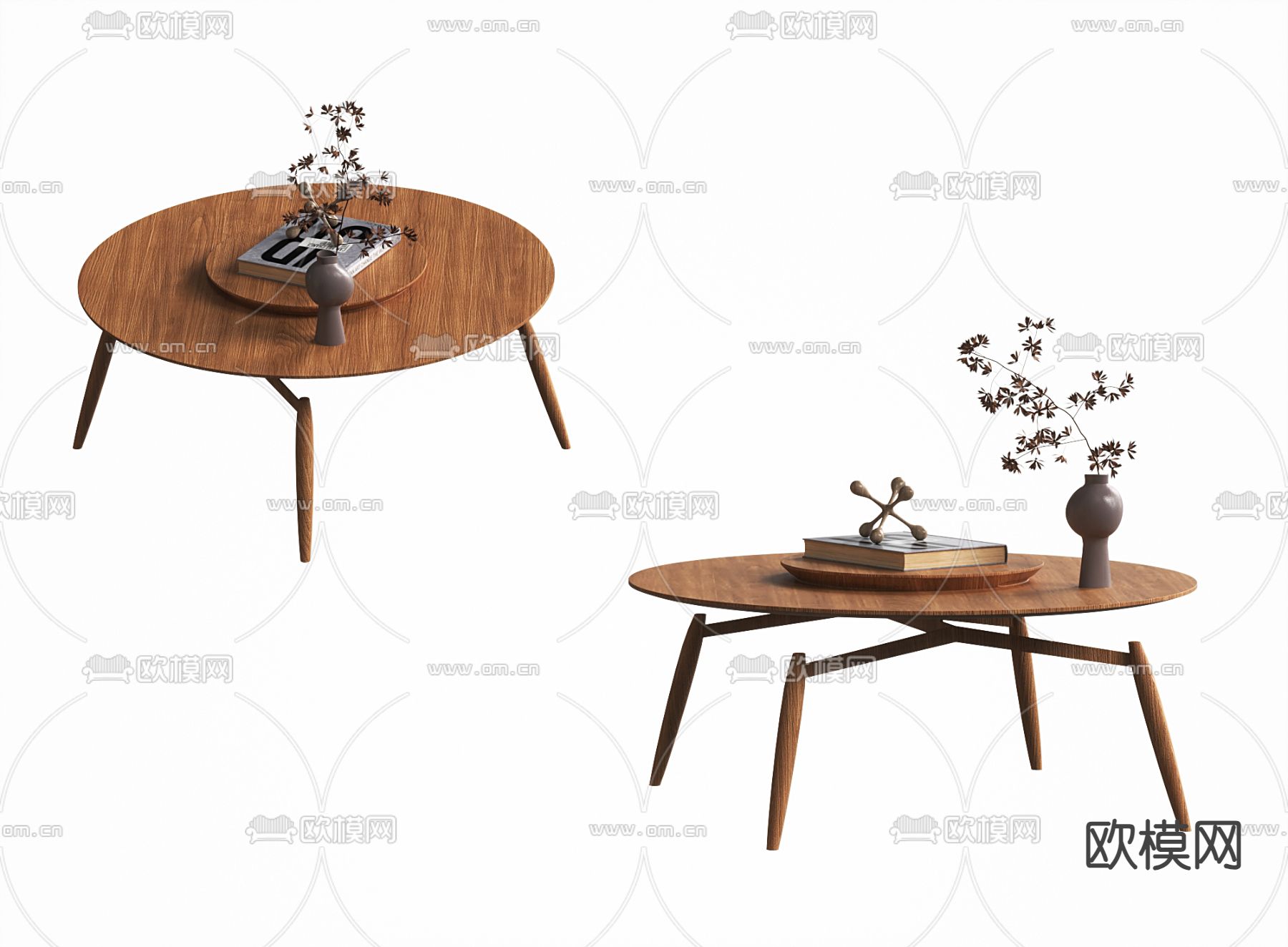北欧茶几3d模型下载