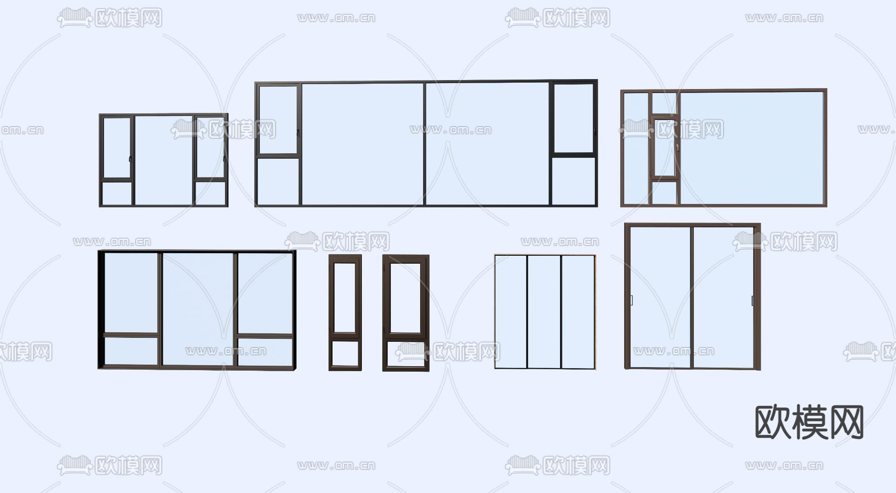 窗户 门窗su模型