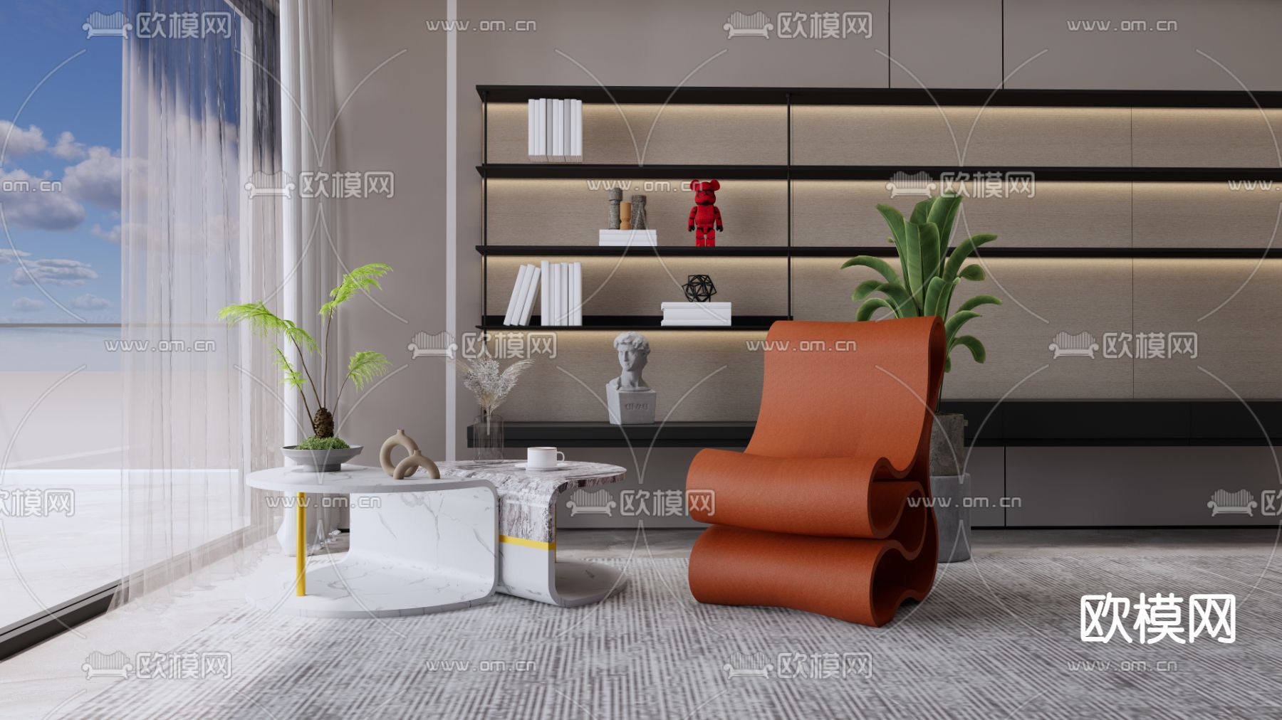 边几 角几su模型