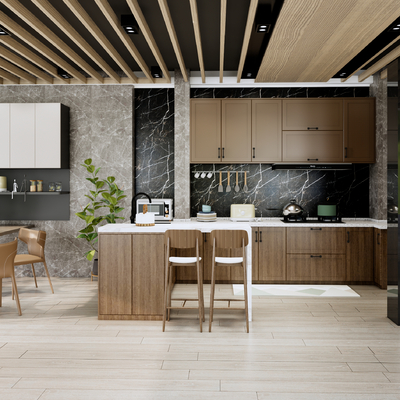  开放式厨房su模型 