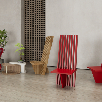 现代休闲椅su模型