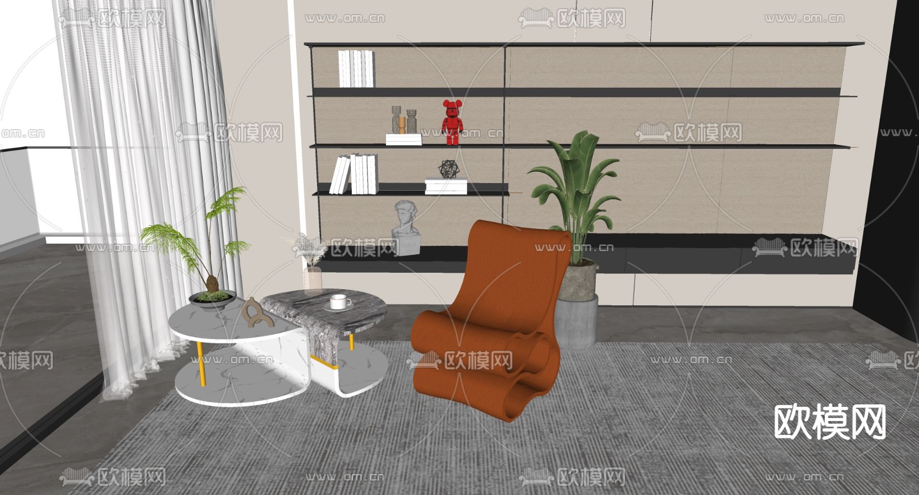 边几 角几su模型