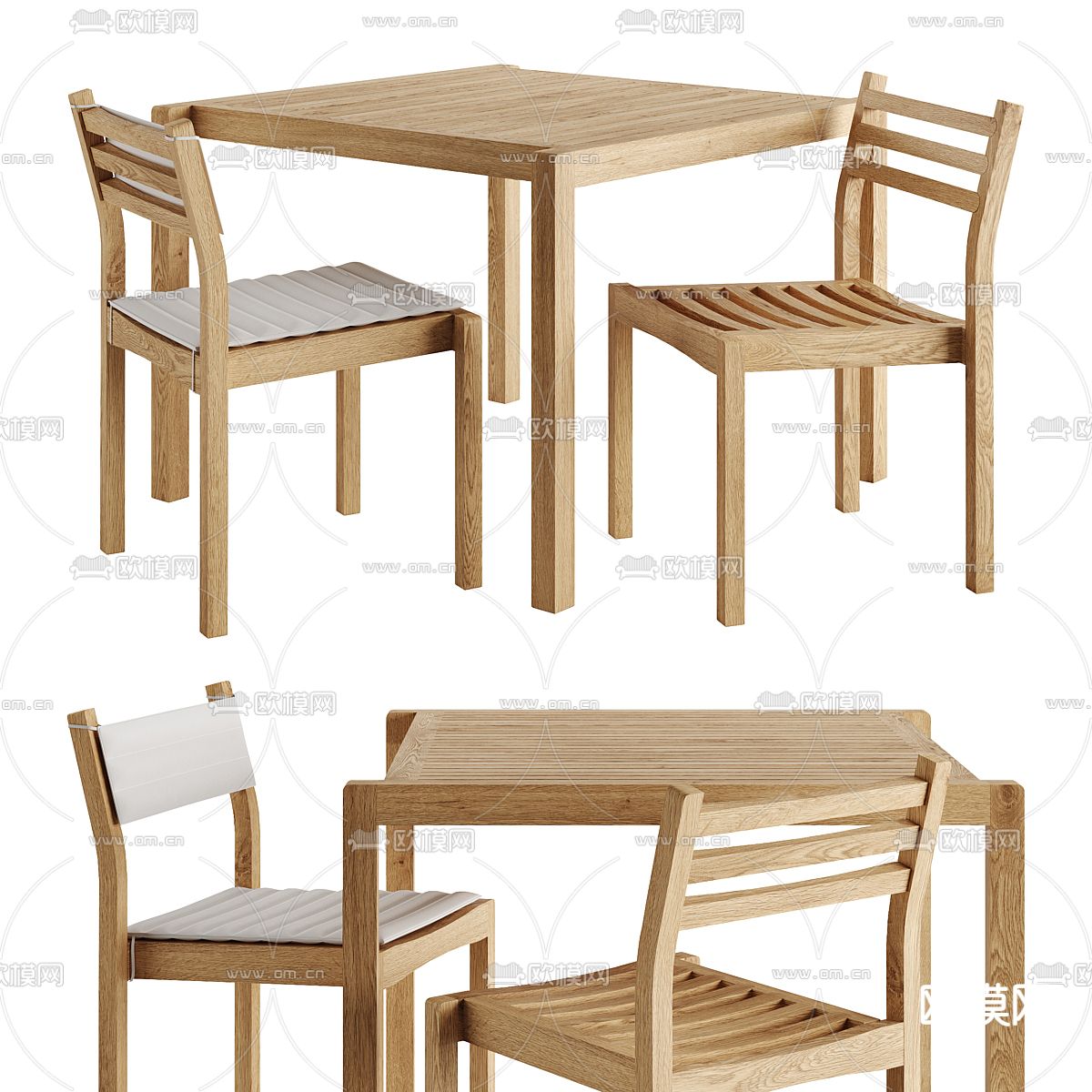 户外桌椅 3d模型下载（渲染图1）