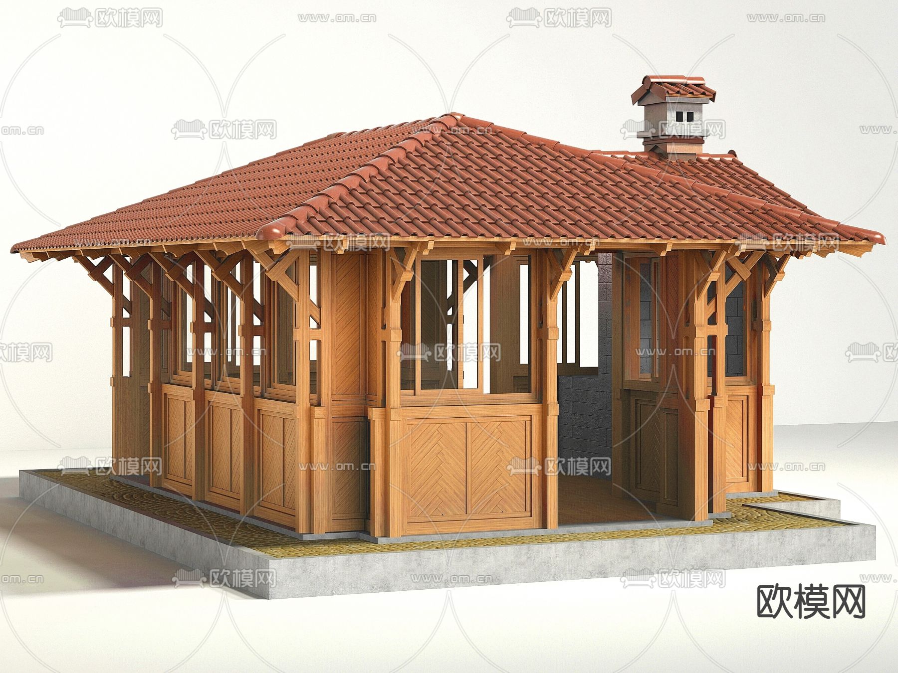 木屋 凉亭 平房3d模型下载